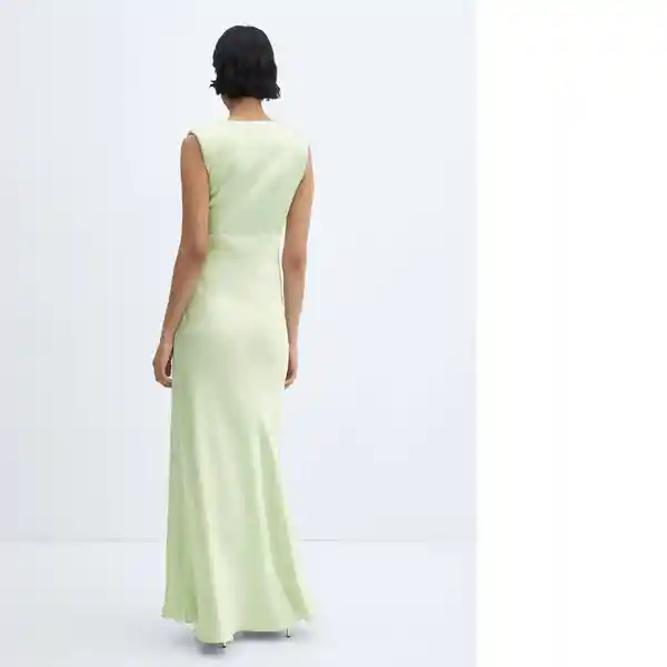 Vestido Lirio-a Verde Talla M Mujer Mango