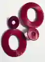 Pendientes Malena Rojo Talla 99 Mujer Mango