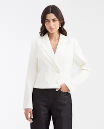 Blazer Texture Crudo Marfil Claro Talla S Chevignon