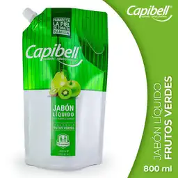 Capibell Jabón Líquido para Manos y Cuerpo con Fragancia a Frutos Verdes