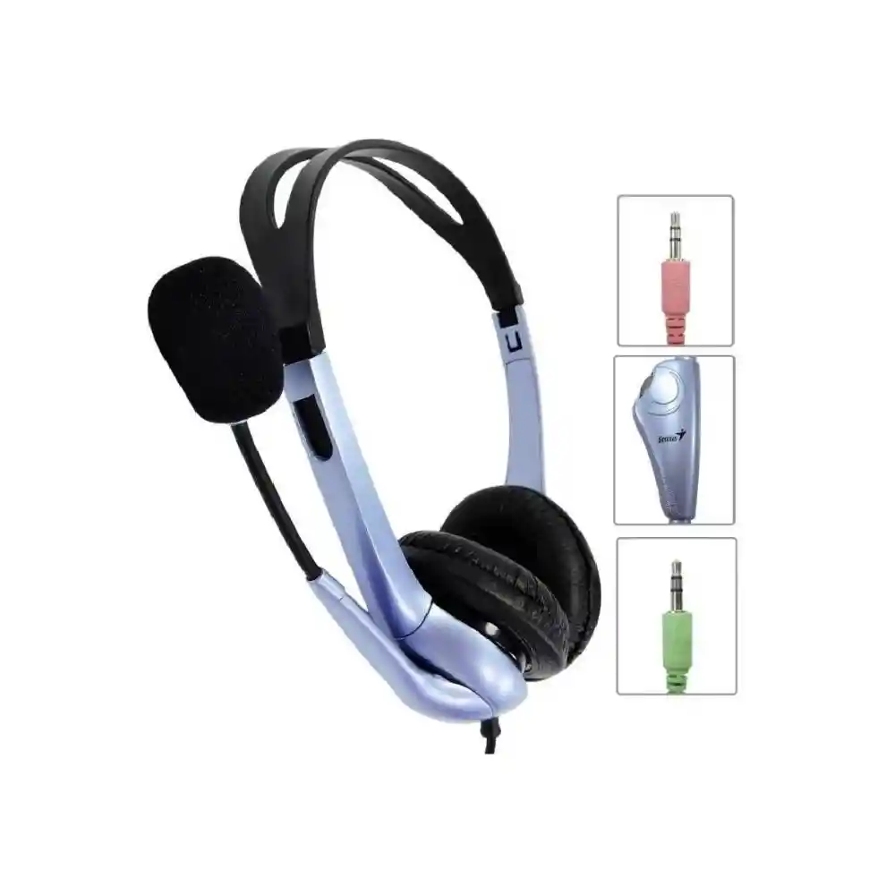 Genius Diadema con Micrófono Stereo HS-04S