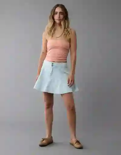 Falda Mujer Azul Talla: 10 5129915 American Eagle
