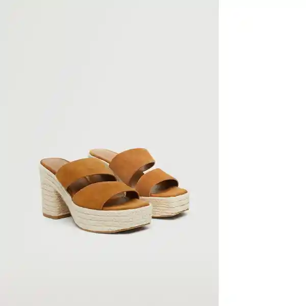 Sandalias Menos Cuero Talla 36 Mujer Mango