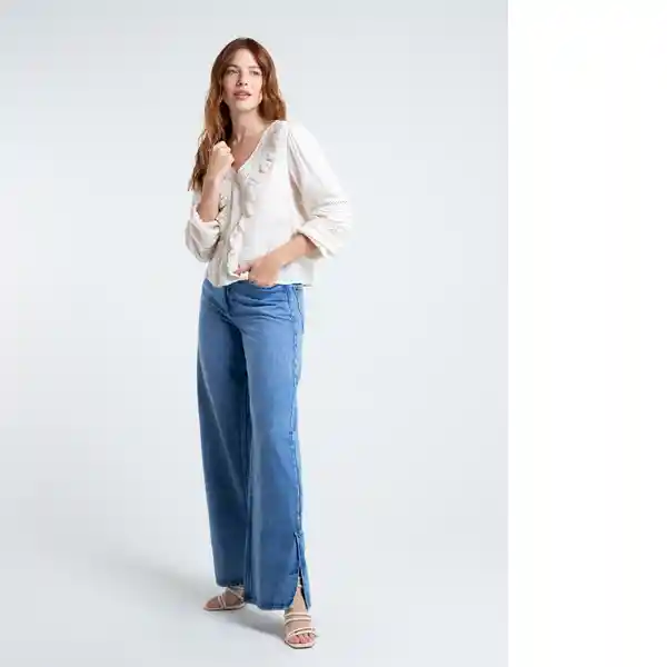  Camisa Avellana Mujer Crudo Marfil Claro Talla S Naf-Naf 