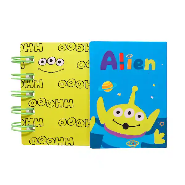 Miniso Cuaderno Argollado Pequeño Alien Toy Story Rayado