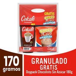 Colcafé Pack Café Granulado + Chocolisto en Polvo sin Azúcar