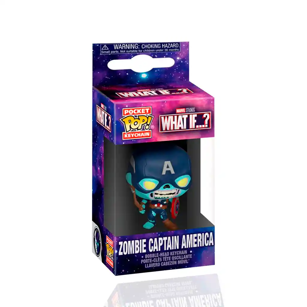 Marvel Funko Keychainwhat If...? - Zombie Captain America