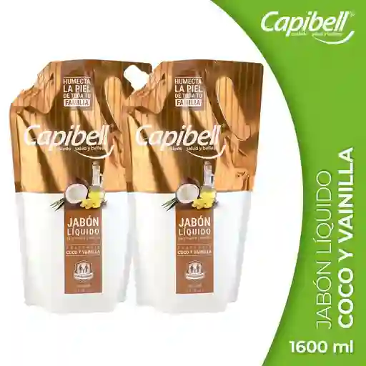 Capibell Jabón Líquido de Coco y Vainilla