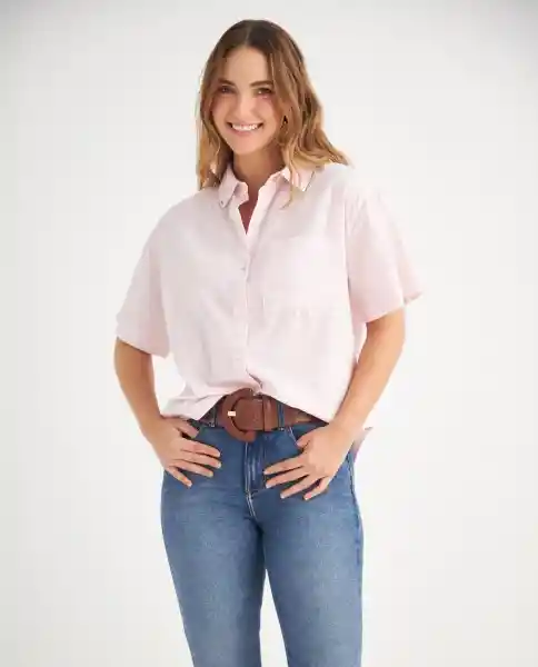 Camisa Rosa Ahumado Medio Talla XXL 619F002 Esprit