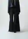 Pantalón Mujer Negro Puro Ultraoscuro Talla 8 433G304 Naf Naf