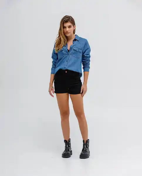 Camisa Mujer Azul Talla M 184029Q Rifle