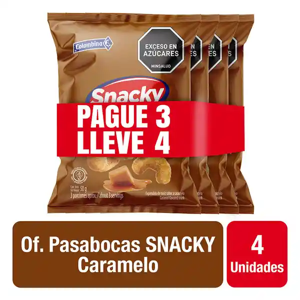 Snacky Pasabocas de Maíz Mini Caramelo