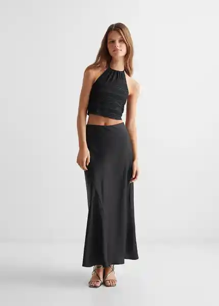 Top Brillit Negro Talla 19 Niñas Mango