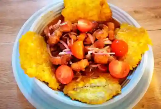 Ceviche de Chicharrón Agridulce