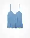 Blusa Mujer Azul Talla MEDIUM 400381907323 American Eagle