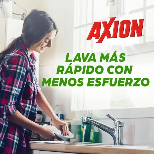 Lavaplatos en Crema Axion Limón 850 g x 2 Und