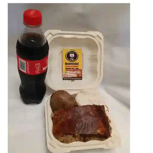 Lechona + gaseosa 400ml