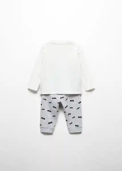 Pijama Batmanb Off White Talla 72 Niños Mango