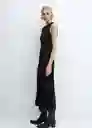 Vestido Caldera-A Negro Talla L Mujer Mango