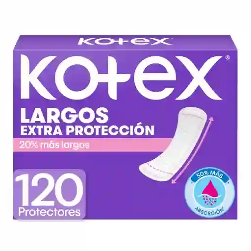 Protectores Diarios Kotex Largos 120 Und