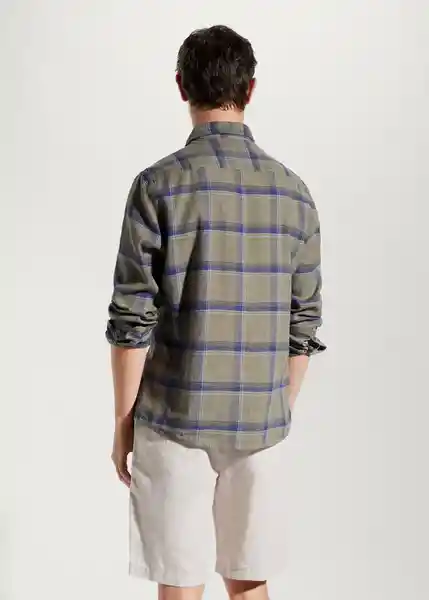 Camisa Canela Khaki Talla S Hombre Mango