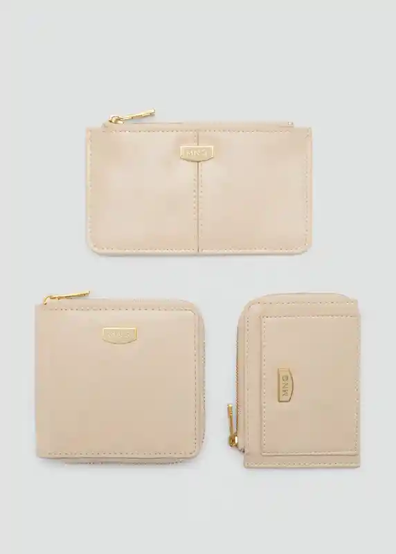 Monedero P Vale Off White Talla 99 Mujer Mango