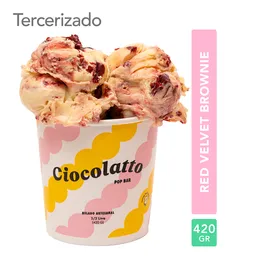 Ciocolatto Helado de Red Velvet Brownie