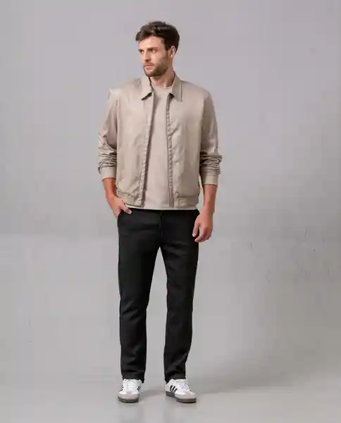 Chaqueta Hombre Beige Bosque Medio Talla L 02823 Rifle