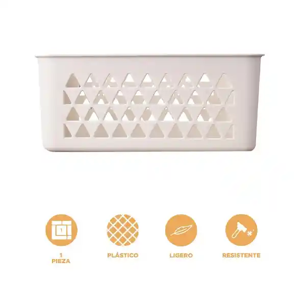 Cesta de Almacenamiento Mediana Beige Miniso