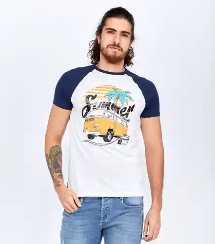 Unser Camiseta Azul Talla S 823724