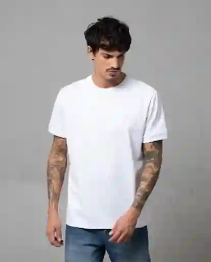 Camiseta Hombre Blanco L 100G005_BLA110601 Rifle