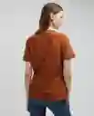 Camiseta Naranja Comadreja Oscuro Talla S 901E009 Esprit