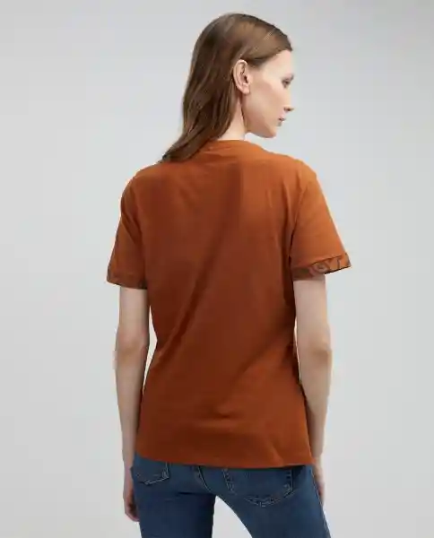 Camiseta Naranja Comadreja Oscuro Talla S 901E009 Esprit