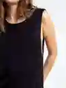  Blusa Tejida Belinda Mujer Negro Puro Talla L Naf-Naf 