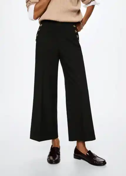 Pantalón Annie Negro Talla 54 Mujer Mango