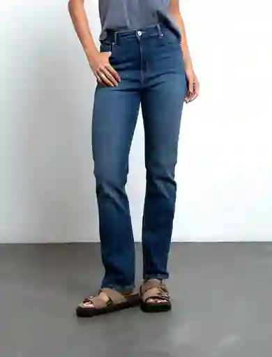 Jean Mujer Azul Índigo Medio Talla 10 493F080 Naf Naf