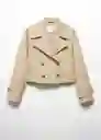 Gabardina Trench Lipa Beige Talla XS Mujer Mango