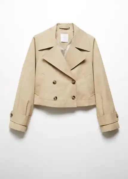 Gabardina Trench Lipa Beige Talla XS Mujer Mango