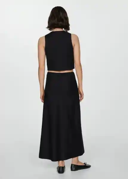 Falda Lago Negro Talla 24 Mujer Mango