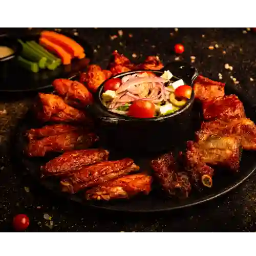 Ribs And Wings Platter