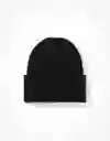 Gorro Con Dobladillos Size Negro Talla ONE American Eagle