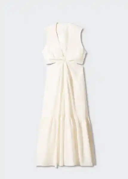 Vestido Capricor Blanco Talla L Mujer Mango