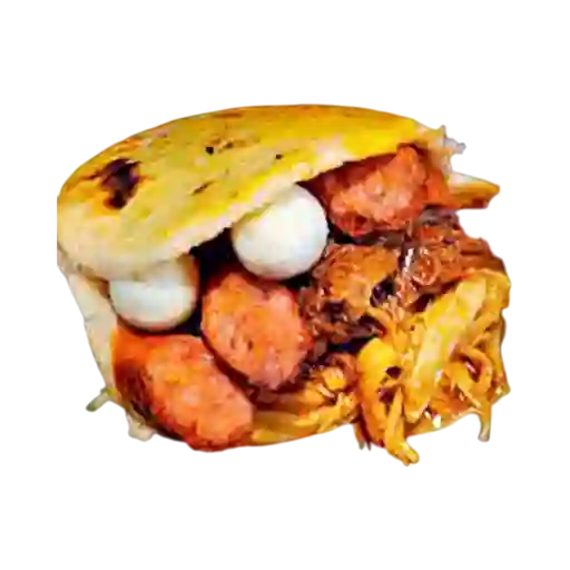 Arepa con Pincho de Pollo Sencillo
