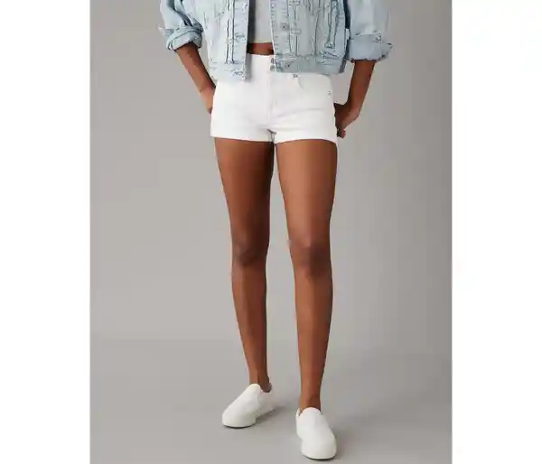 Short Mujer Blanco Talla 6 American Eagle