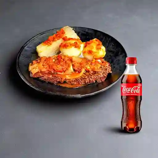 Combo Bandeja c/ Sobrebarriga +Cocacola Orig 400ml