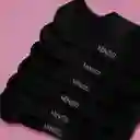 Medias Transpirables Para Hombre Negro Miniso