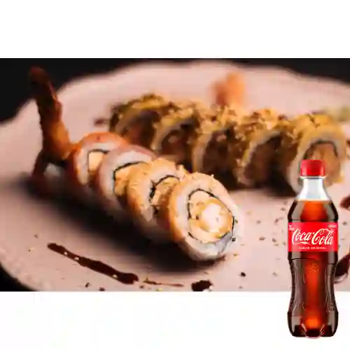 Combo Roll Sake Tempura + Coca Cola Original 400 ml
