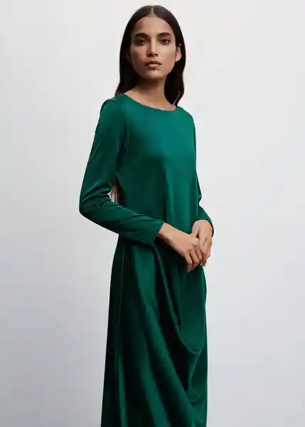 Vestido Leia-A Verde Talla XS Mujer Mango