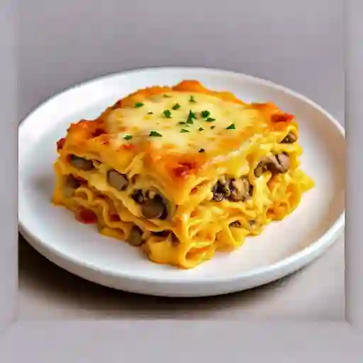 Lasagna pollo champinón