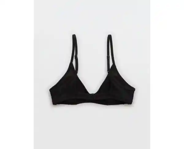 Top Traje de Baño Aerie Negro Talla SMALL American Eagle